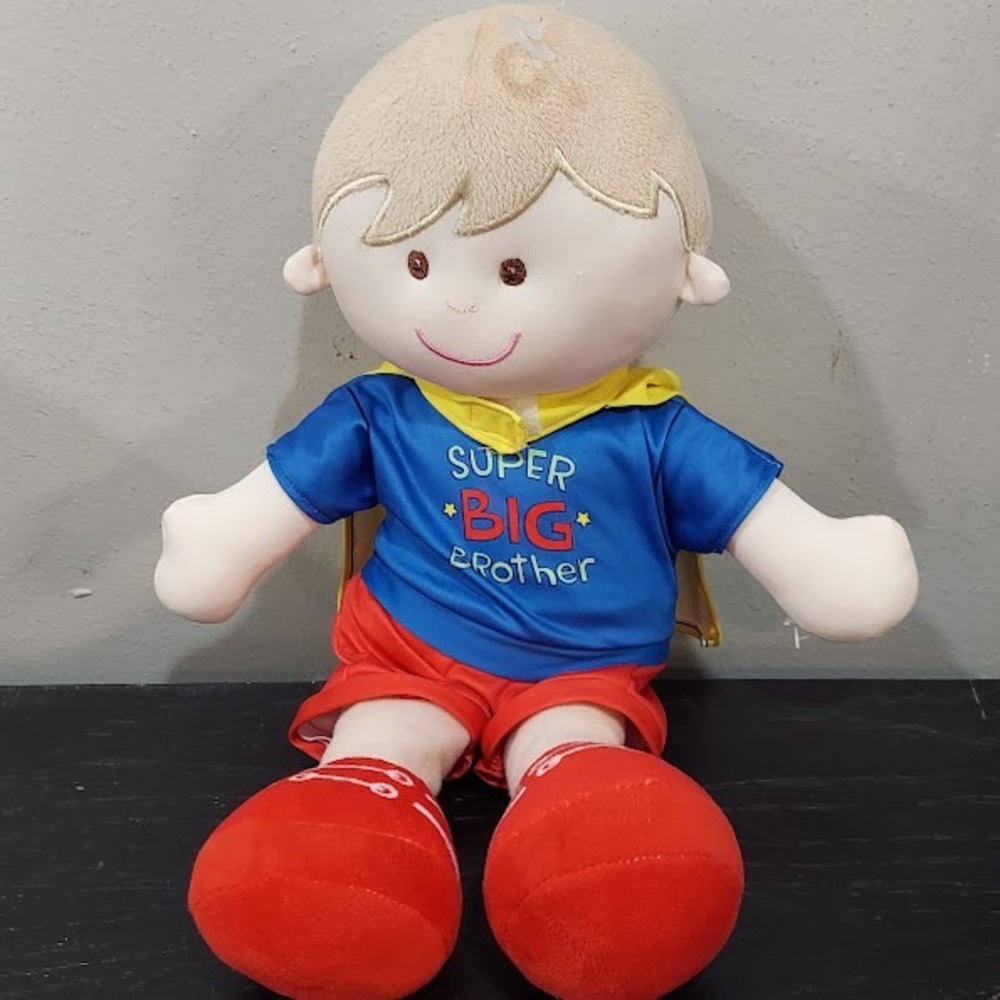 Baby Ganz Super Big Brother 14" Stuffed Doll - Great Gift‎ For New Big Brother